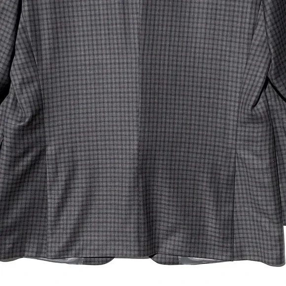 PETER MILLAR Men’s 100% Wool Blue Check Two Button Sport Coat Double Vent 44R